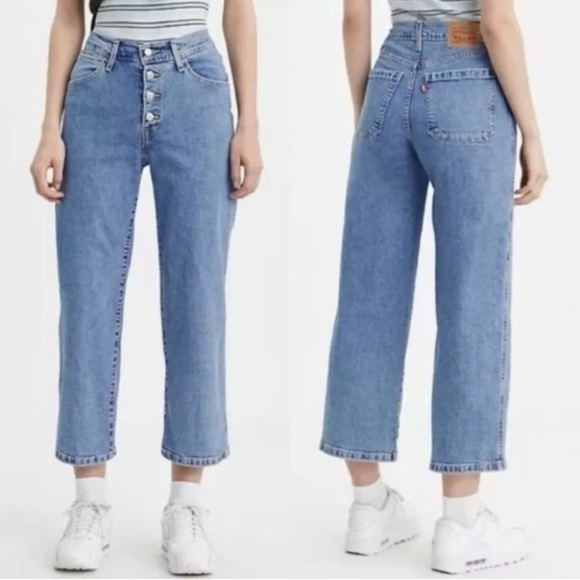 Levi's Wide Leg Crop - Picture 1 of 6